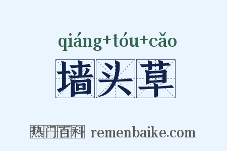 墙头草是什么意思的图片